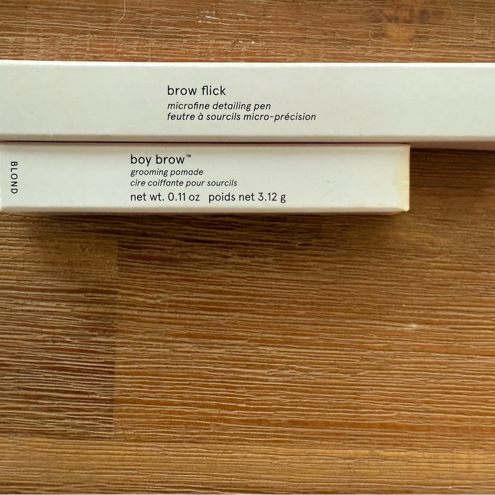 Glossier Brow Flick and Boy Brow in Blonde